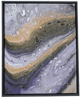 Toile abstraite Cosmos Liquide aux nuances fluides